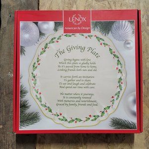 NIB Lenox Giving Plate